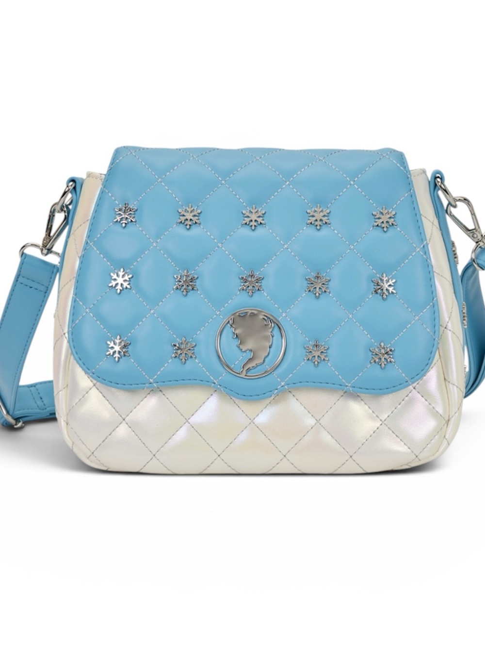 Loungefly Disney Frozen Elsa Pearlescent Crossbody Bag